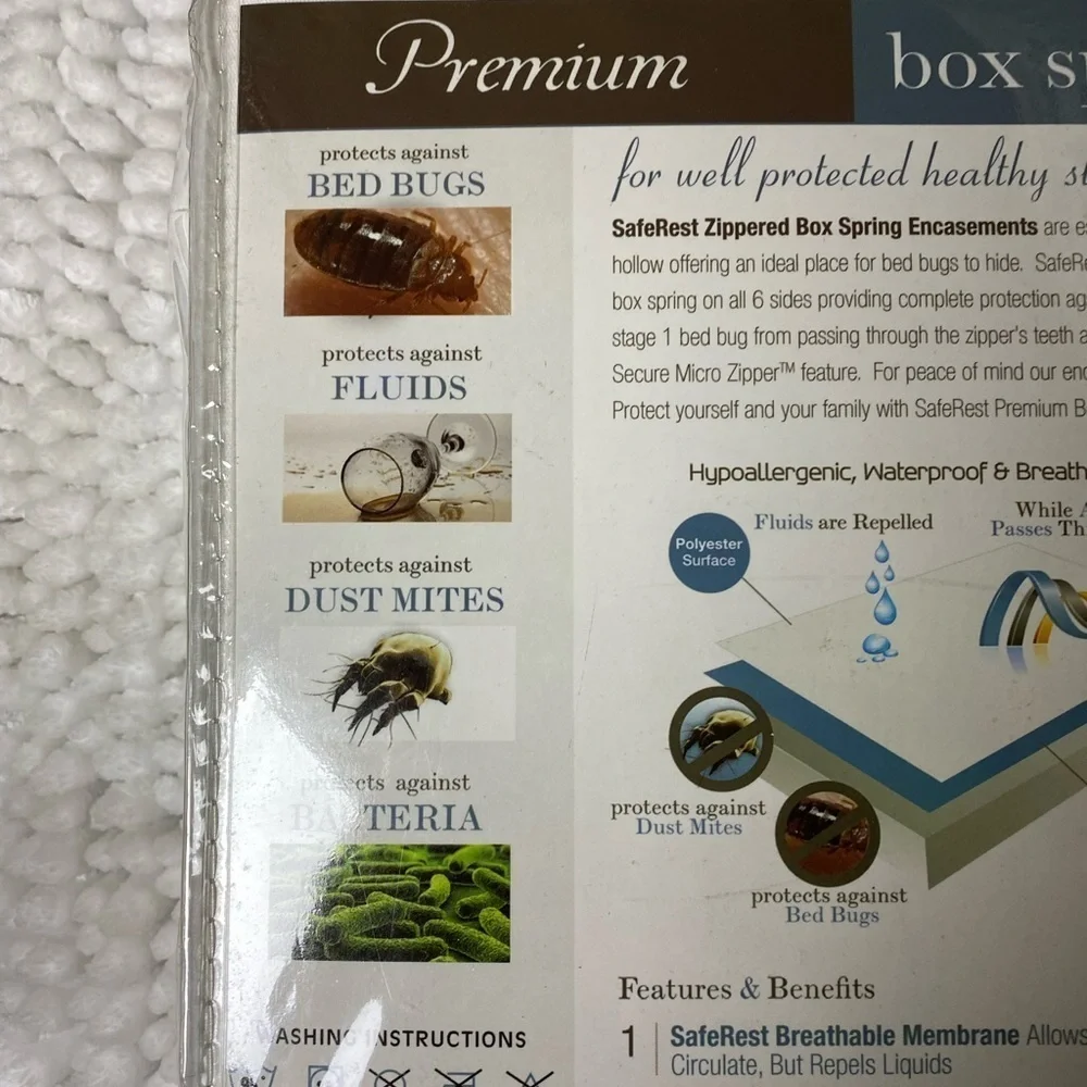 SAFEREST~Premium CAL.KING Box Spring Encasement